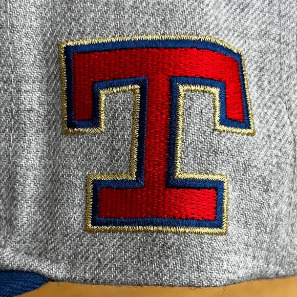 MITCHELL & NESS MLB TEXAS RANGERS RETRO ARLINGTON STADIUM 7 3/8 FITTED HAT NEW - Picture 4 of 5